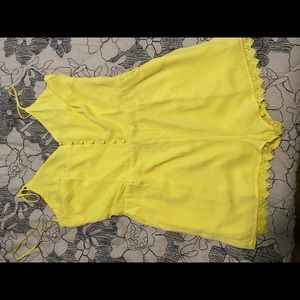 Yellow romper BRAND NEW, never worn